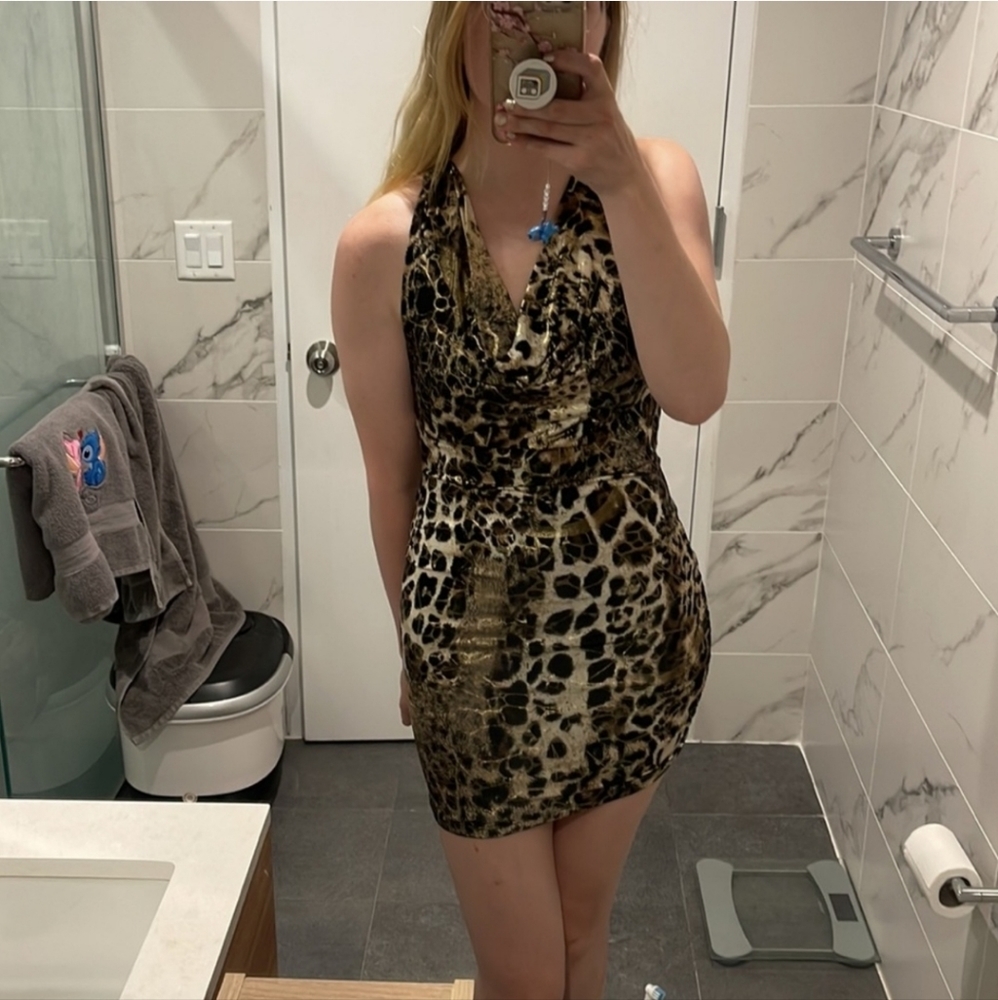 Leopard Print women's dress